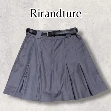 Rirandture 리랜드트루 플리츠 치마바지 미니 스커트 그레이