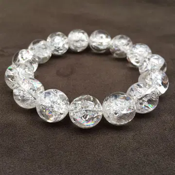 행복으로 이끄는 일곱색 무지개/파워 스톤 팔찌/아이리스 쿼츠 14mm