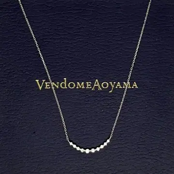 Vendome Aoyama 다이아몬드 류 목걸이 K10WG