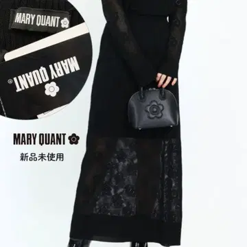 택 포함 새상품 MARYQUANT 마리콴트 메쉬 데이지 롱 스커트