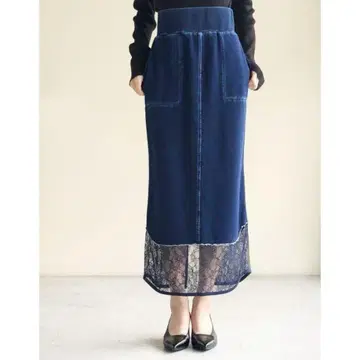 마메 쿠로고우치 데님 저지 스커트 1