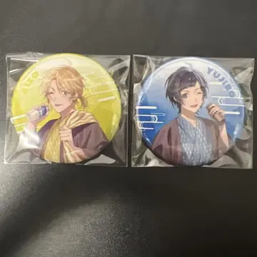 HoneyWorks 극락탕 캔뱃지 센가야 유지로 시바사키 아이조 총 2개