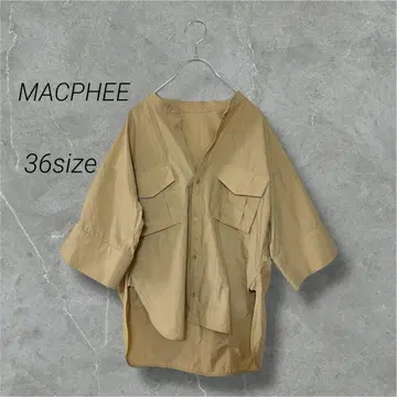 MACPHEE 투모로우랜드 맥피 돌먼 슬리브 셔츠 블라우스