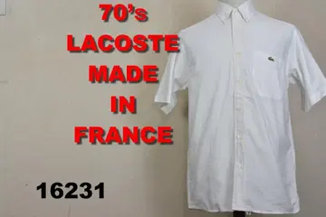 라코스테 70년대 셔츠 프랑스제 16231 LACOSTE 면 100%