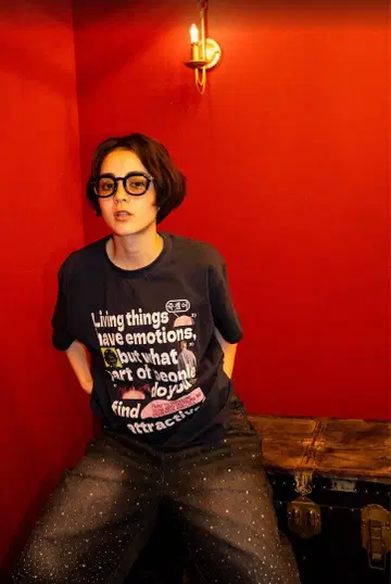 즉시 완판 Beck and call 티셔츠 네이비 M