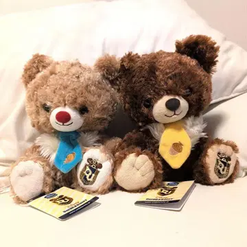 유니 베어 시티 몽 & 블랑 봉제 인형 세트 디즈니 택 포함