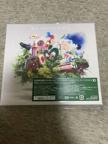 Mrs.GREEN APPLE 10 초회 한정판 CD+Blu-ray 미세스