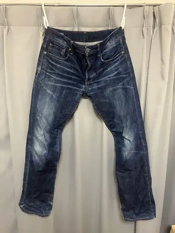 G-STAR RAW W28 스트레이트 데님 플라이 버튼