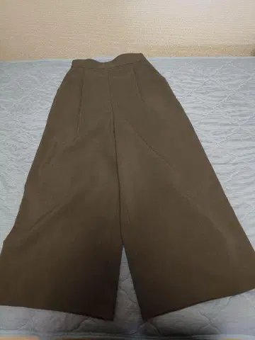 내추럴 뷰티 베이직 브라운 와이드 팬츠 허리밴딩