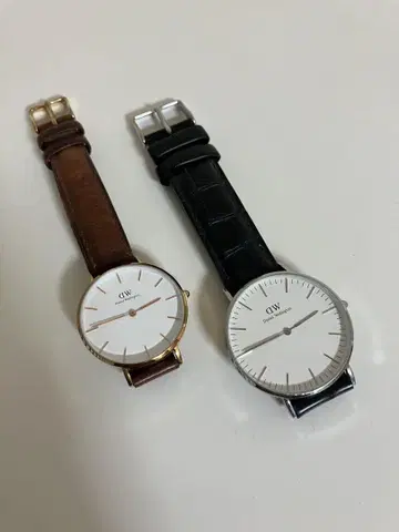 CW 아날로그 시계 2개 세트