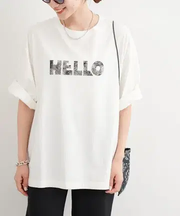 FRAMeWORK 도자미 천축 HELLO 티셔츠