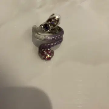 ANNA SUI 뱀 이어 커프 퍼플