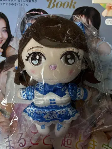 아이돌 캐릭터 봉제 인형 파랑