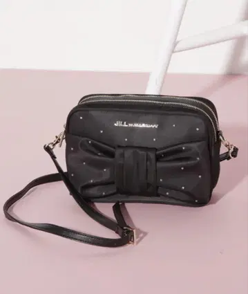 JILL by JILL STUART 리본 미니백 블랙