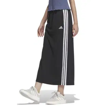 신상품 아디다스 adidas 여성용 쓰리 스트라이프 I 라인 롱 스커트
