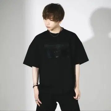 BLACKLUCK 타케야키 쇼 박스 로고 티셔츠 L BLACK