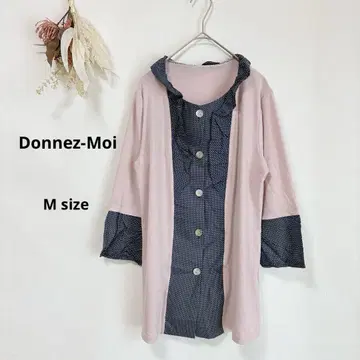 도네모아 Donnez-Moi 도킹 가디건 M 핑크 도트 무늬