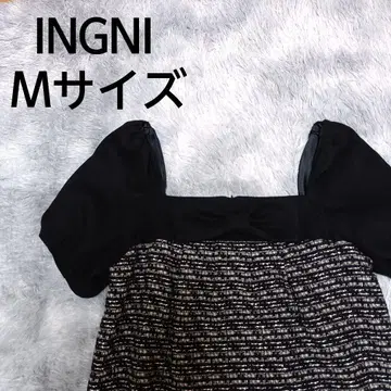 INGNI 잉그 트위드 원피스 블랙 M 사이즈
