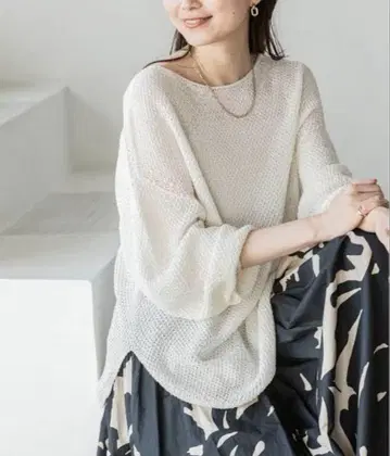 noble 페이퍼 얀 카노코 백 V 풀오버 노블