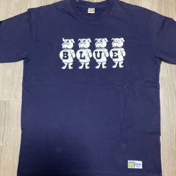 블루블루 Russell ATHLETIC 콜라보 T