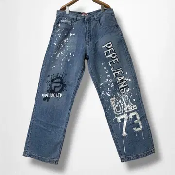 PEPE JEANS 배기 팬츠 데님 B계 36인치