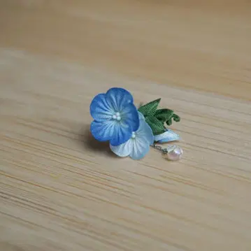 1/6 인형 사이즈 나팔꽃 헤어콤 (파랑)