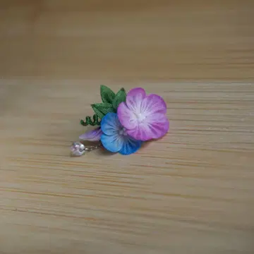 1/6 인형 사이즈 나팔꽃 두 송이 (적자색)