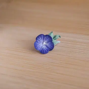 1/6 인형 사이즈 나팔꽃 한 송이 (파란색과 보라색)