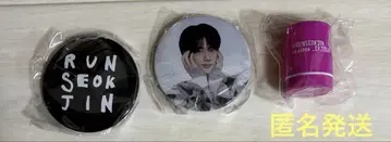 BTS JIN RUNSEOKJIN 캡슐 토이 캔뱃지 2종 미니 스탬프