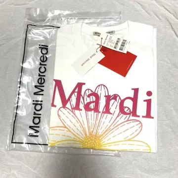 새상품 마르디메크르디 Mardi Mercredi 꽃무늬 프린트 티셔츠