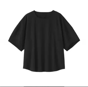 MUJI 냉감 브로드 반팔 블라우스 블랙 M