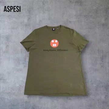ASPESI KinkyAtoms_03 덴턴 올리브 티셔츠