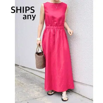SHIPS any L.B.N. 린넨 블렌드 맥시 원피스 롱 린넨
