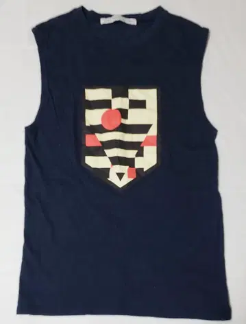 존 로렌스 설리반 네이비 기하학 패턴 탱크탑