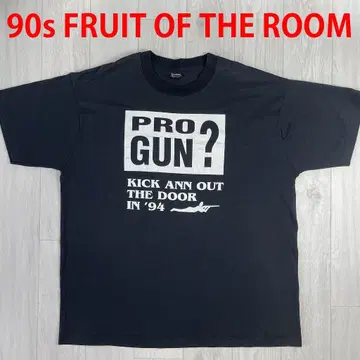 90년대 USA제 싱글 스티치 프룻 오브 더 룸 GUN 티셔츠