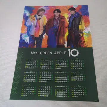 Mrs. GREEN APPLE 10 클리어 포스터 클리어 달력 1장