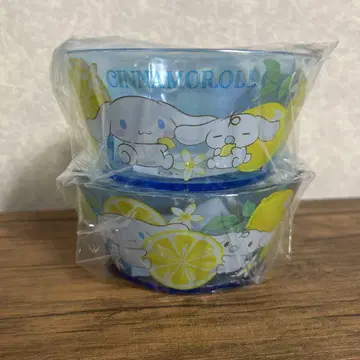 산리오 복권 시나몬 시나모롤 플라 보울 블루 2개 세트