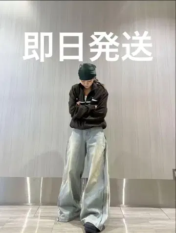 Adidas 데님 지퍼 팬츠 블루 26인치