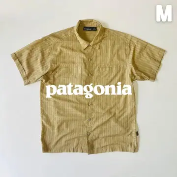 Patagonia 2002년 S/S 체크 셔츠 태국제 베이지 M