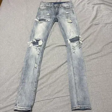 mnml 데미지 가공 스키니 데님 28