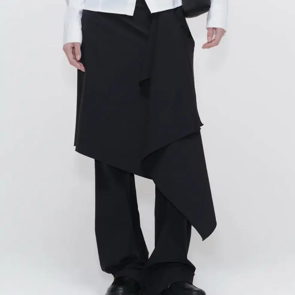 ★ MISEKI SEOUL★ Draped shirt skirt pants SET BLACK MSK251 Miseki Seoul Draped Midi Skirt Pants Set BLACK on Bunjang