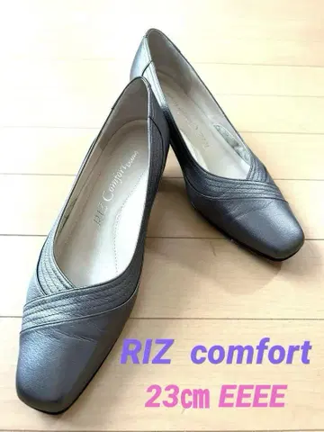 RIZ Comfort 리즈 브론즈 가죽 스퀘어토 펌프스 23