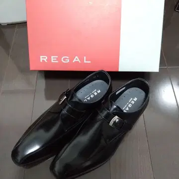 REGAL 블랙 드레스 신발 몽크 스트랩