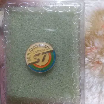 30주년 기념 지하철 핀 배지
