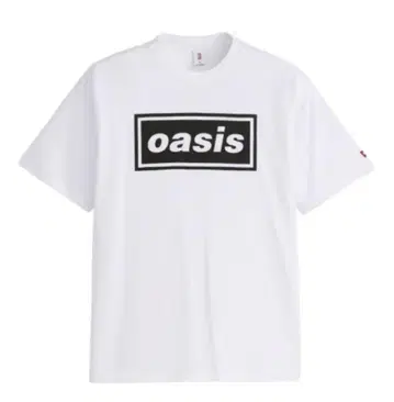 oasis 로고 티셔츠 화이트 M 사이즈