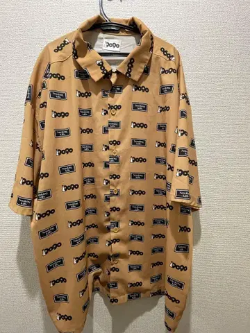 9090 FR2 콜라보 셔츠 머스타드