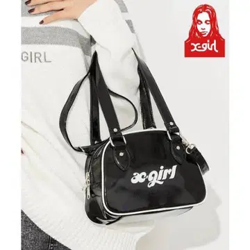 X-girl 미니 에나멜 보스턴 백