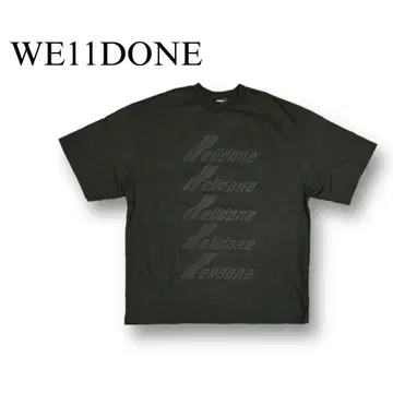 WE11DONE 로고 프린트 티셔츠 크루넥 한국 WELLDONE