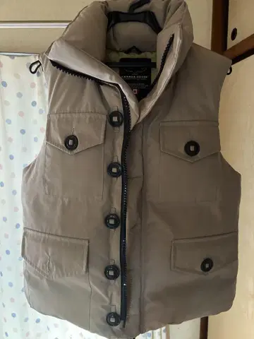 Canada Goose 베이지 다운 베스트