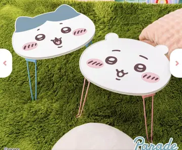치이카와 접이식 테이블 총 2종 세트 치이카와 하치와레